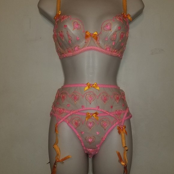 Agent Provocateur Perdia bra suspender and brief size AP 2 Small NWT